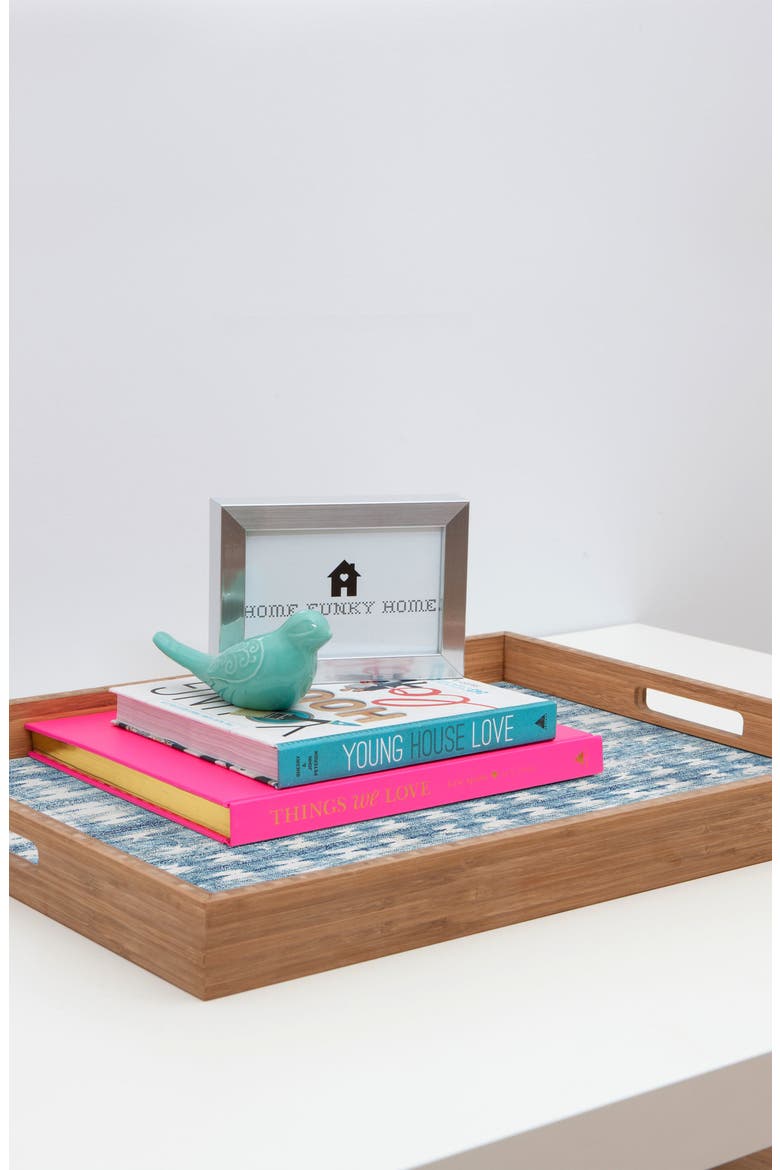 Alison Janssen Rustic Indigo Rectangular Tray, Alternate, color, BLUE