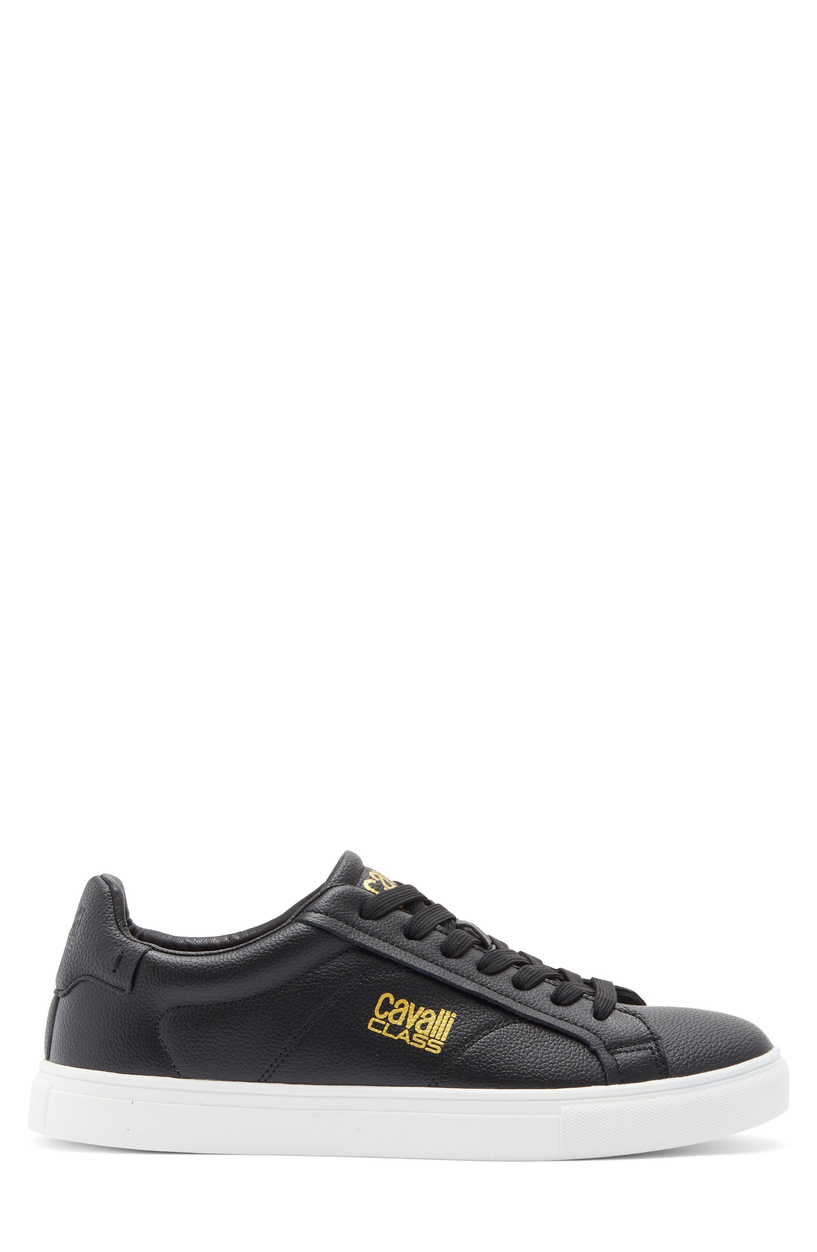 Roberto Cavalli Madrid Sneaker, Alternate, color, Black