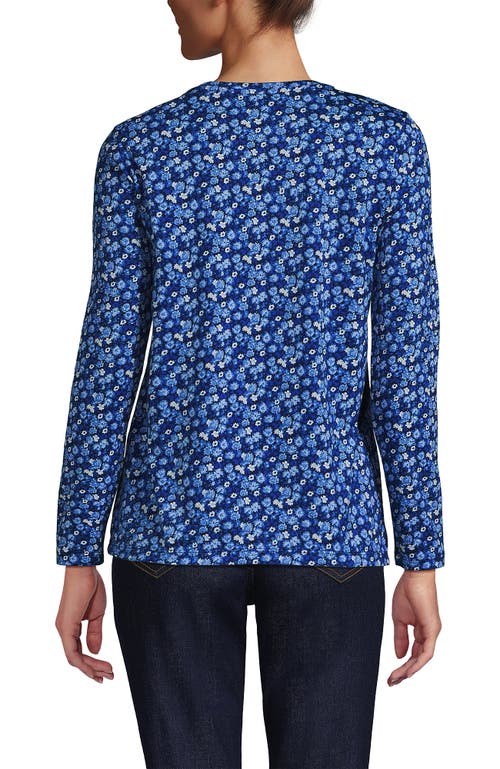 Lands' End Relaxed Supima Cotton Long Sleeve Crew Neck T-shirt