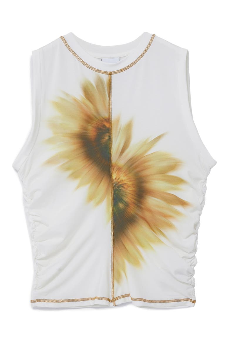 Split Floral Tank, Alternate, color, LIGHT BEIGE