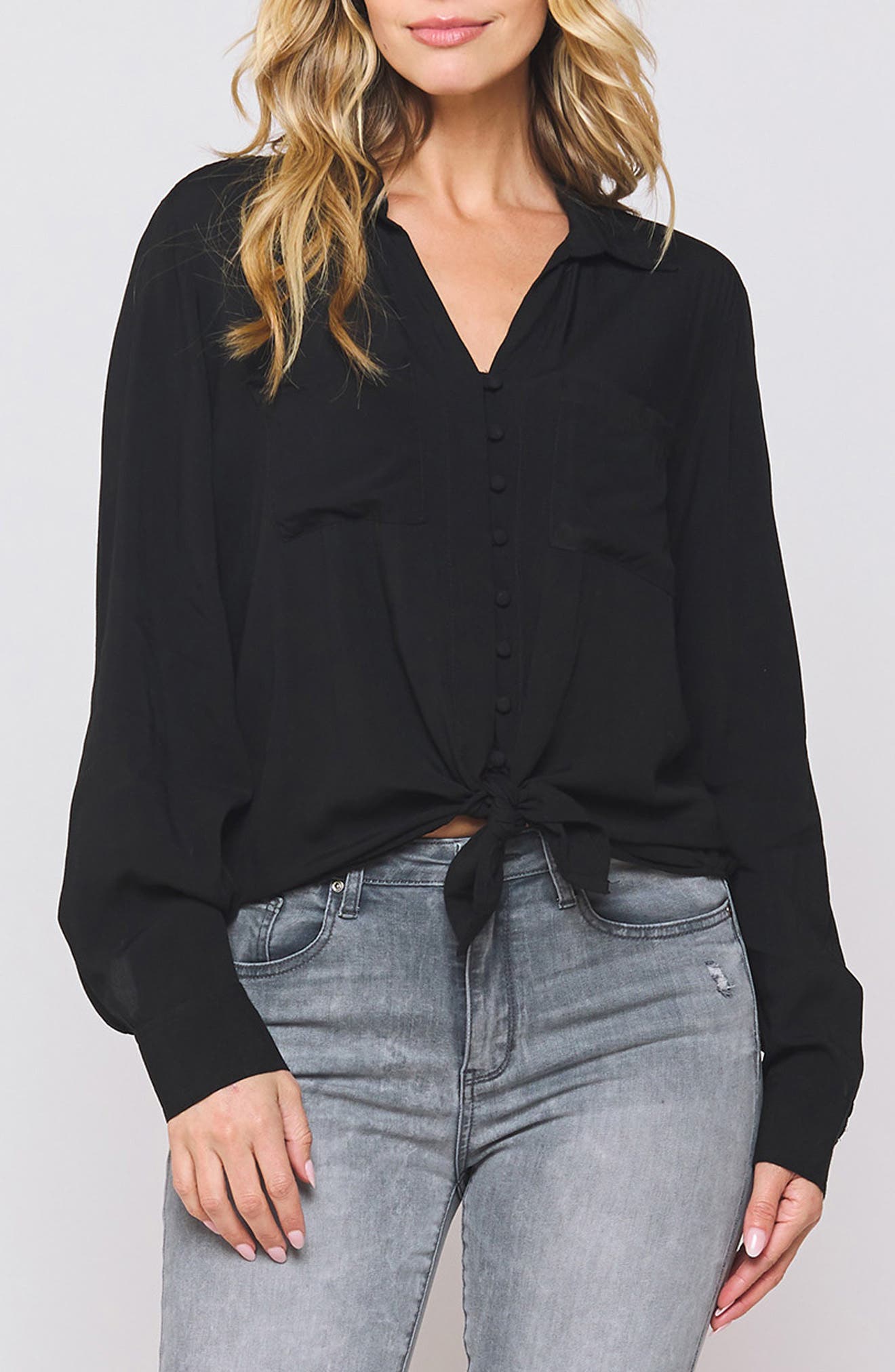 VELVET HEART Eleni Button Front Blouse