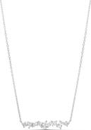 SHYMI Multi Shape Prong Set Bar Necklace