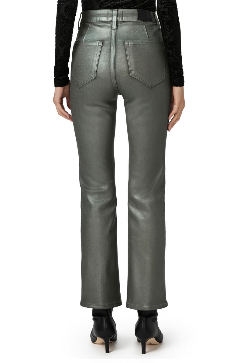 PAIGE Claudine Coated High Waist Ankle Flare Jeans, Alternate, color, 