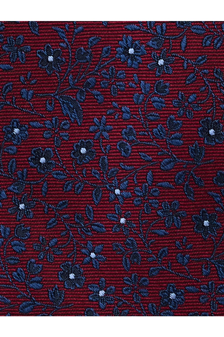 Big & Tall Floral Tie, Alternate, color, BURGUNDY