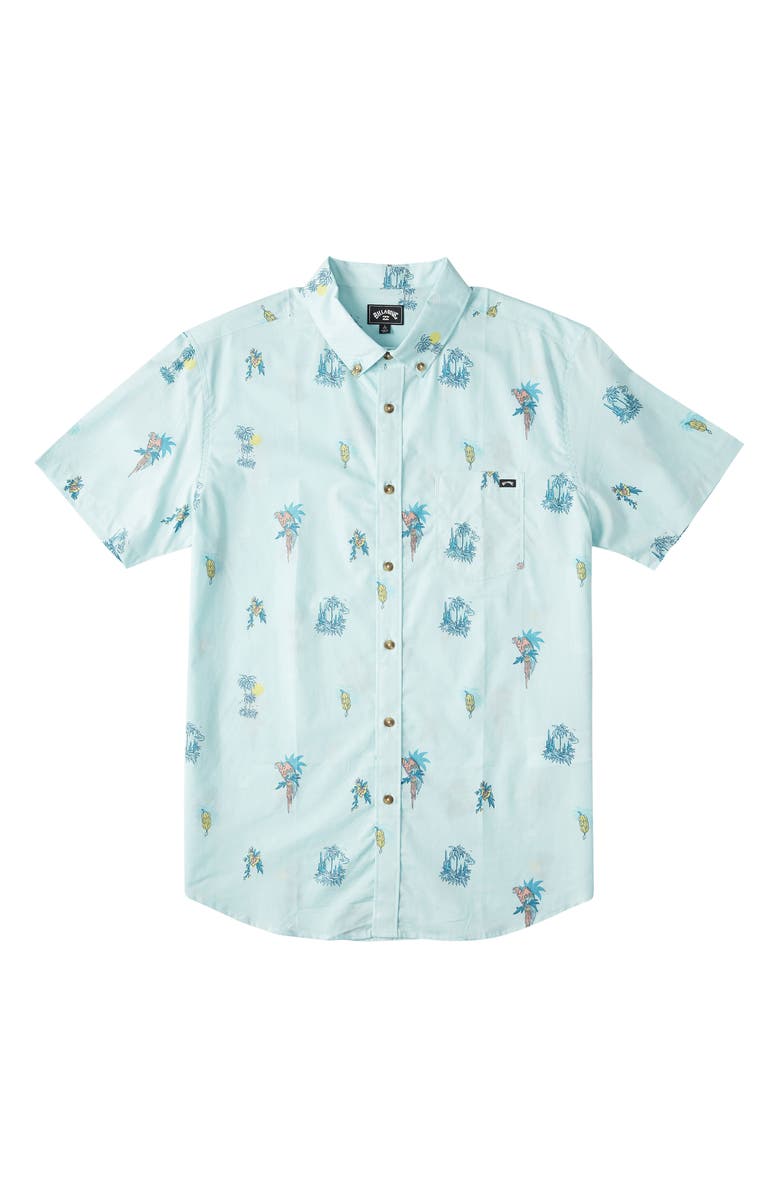 Billabong Kids' Sundays Button Down Shirt, Main, color, 