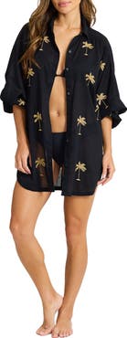 Tommy Bahama Catalina Coast Palm Cover-Up Shirt