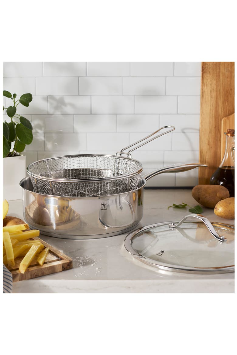 Aragon 5-Quart Stainless Steel Sauté Pan with Lid & Fryer Basket, Alternate, color, SILVER