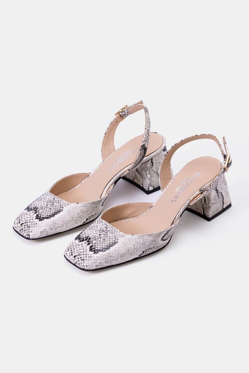 Bells & Becks Lana Mid-heel Slingback In Neutral