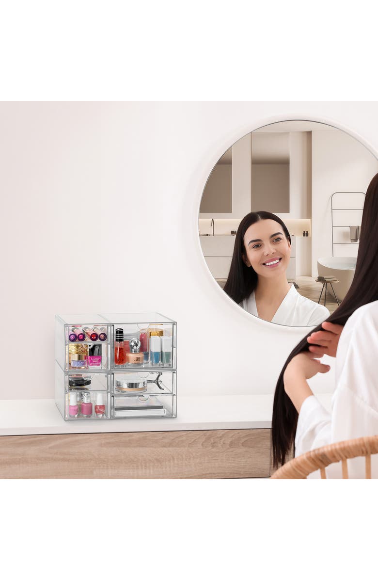 SORBUS 7-Drawer Acrylic Organizer, Alternate, color,