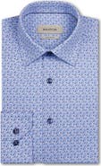 Bugatchi James OoohCotton® Geometric Print Button-Up Shirt
