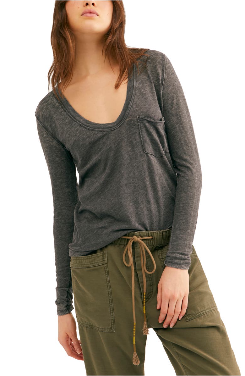 Free People Betty Long Sleeve Top, Main, color,