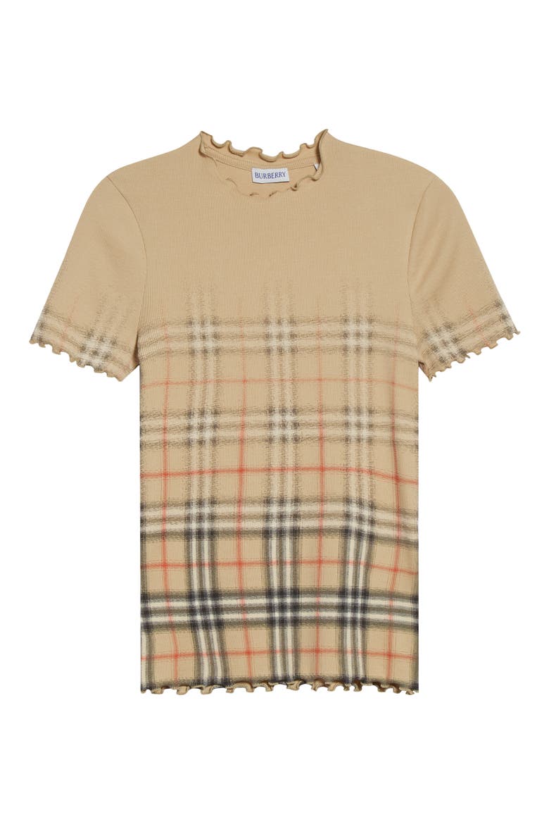 Letty Check T-Shirt, Main, color, SAND IP CHECK