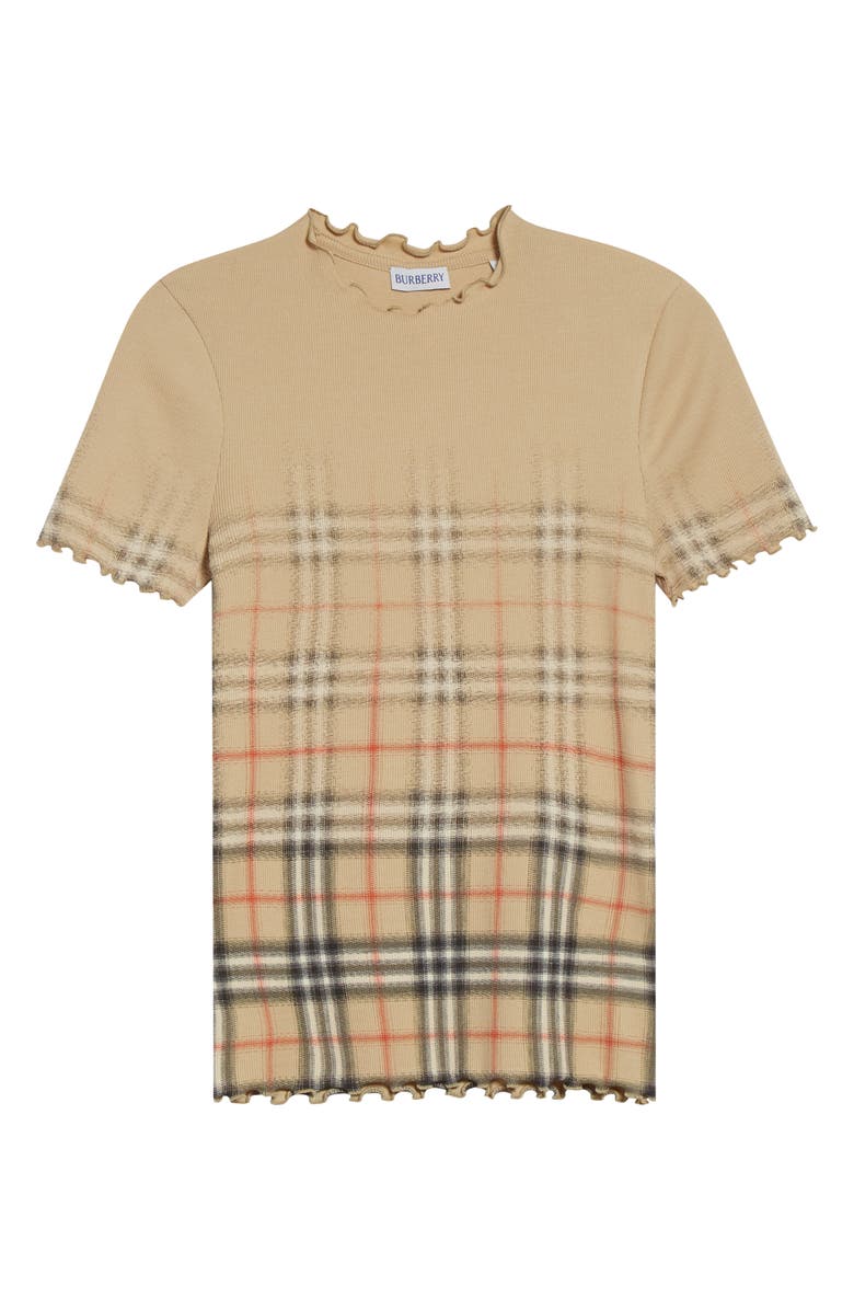 Burberry Letty Check T-Shirt, Main, color, Sand Ip Check