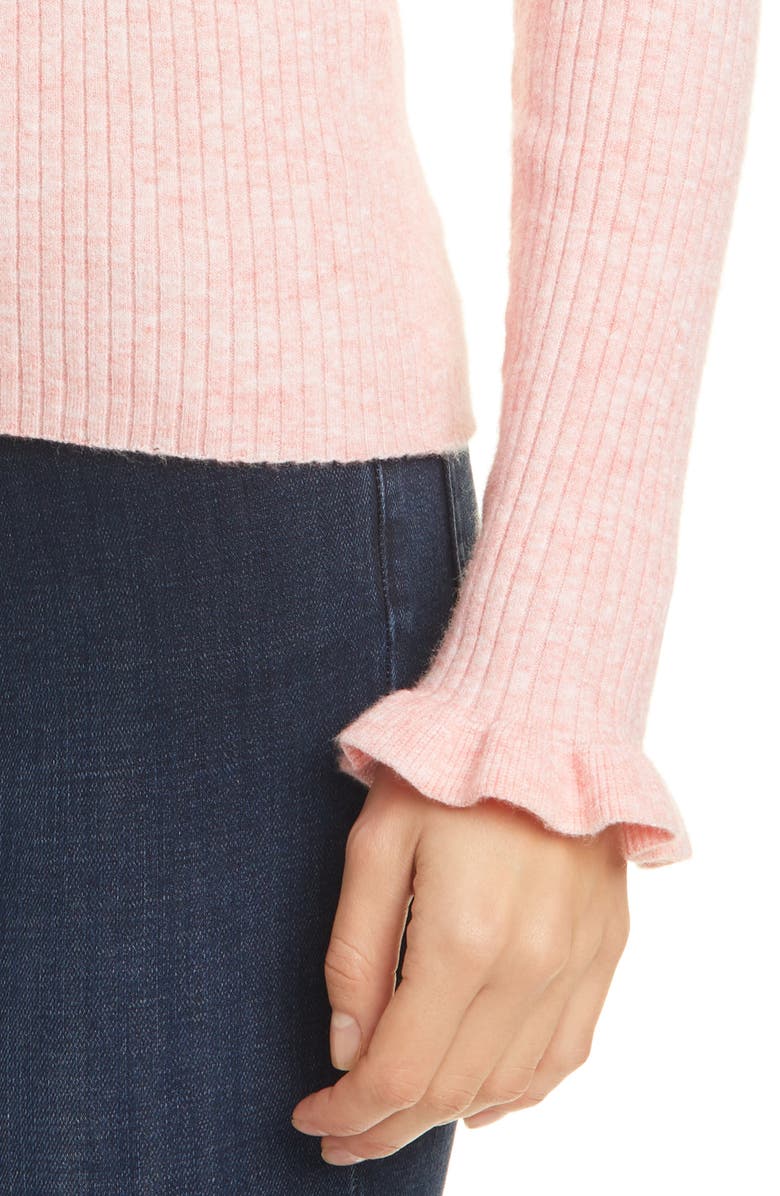 La Vie Rebecca Taylor Ribbed Long Sleeve Sweater, Alternate, color, 