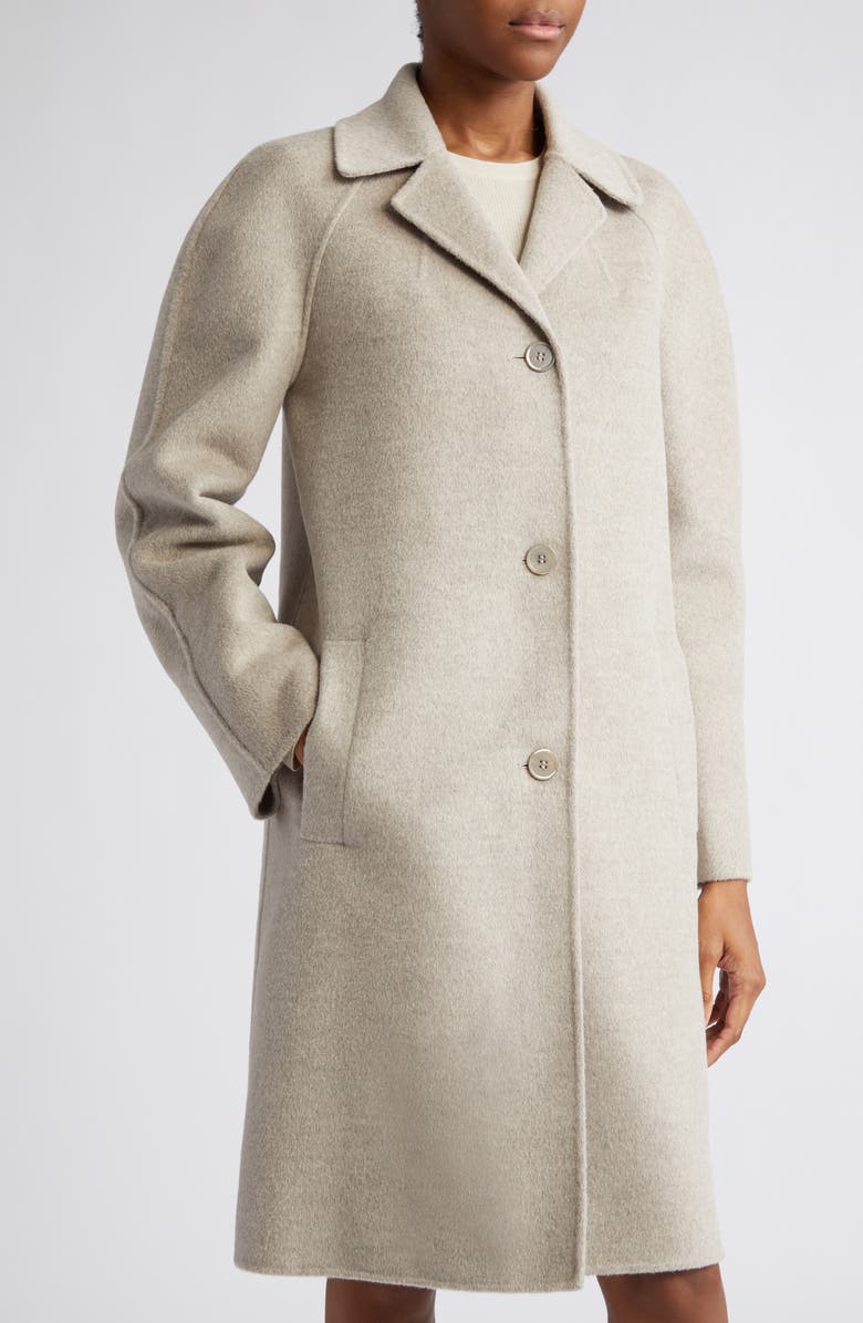 Michael Kors Collection Women's Balmacaan Wool Blend Coat, Alternate, color, 