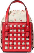 Kate Spade New York the basket woven leather crossbody bag