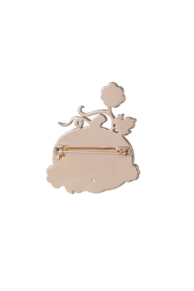 Glitter Enamel Pumpkin Pin, Alternate, color, Orange
