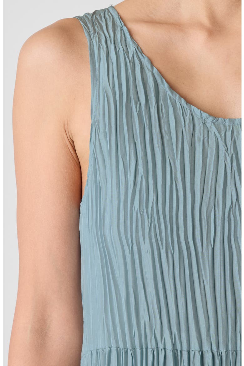 Sleeveless Tiered Silk Maxi Dress, Alternate, color, SEAFOAM