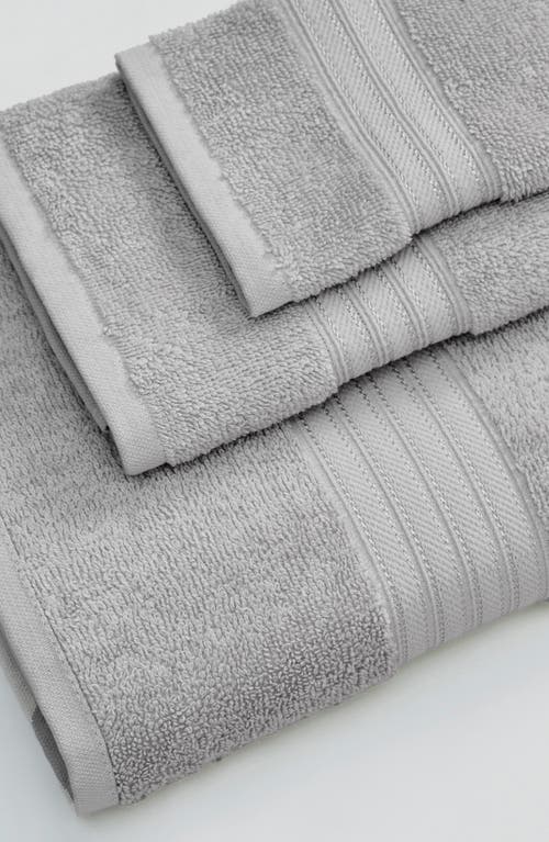 Woven & Weft Quick-dry Cotton 4-pack Bath Towel Set In Gray