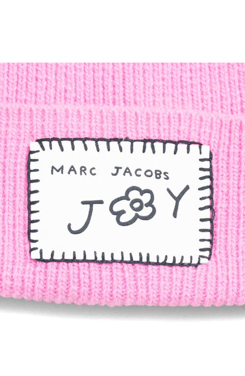 Marc Jacobs Joy Wool Blend Beanie In Pink