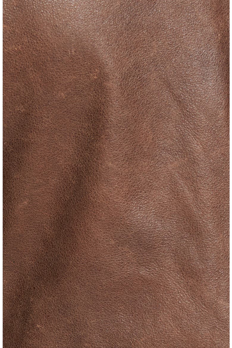 Café Racer Hand Vintaged Cowhide Leather Jacket, Alternate, color, BROWN