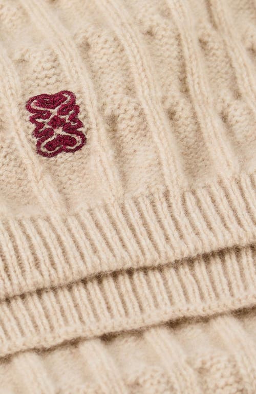 Sandro Wool And Cashmere Scarf In Brown