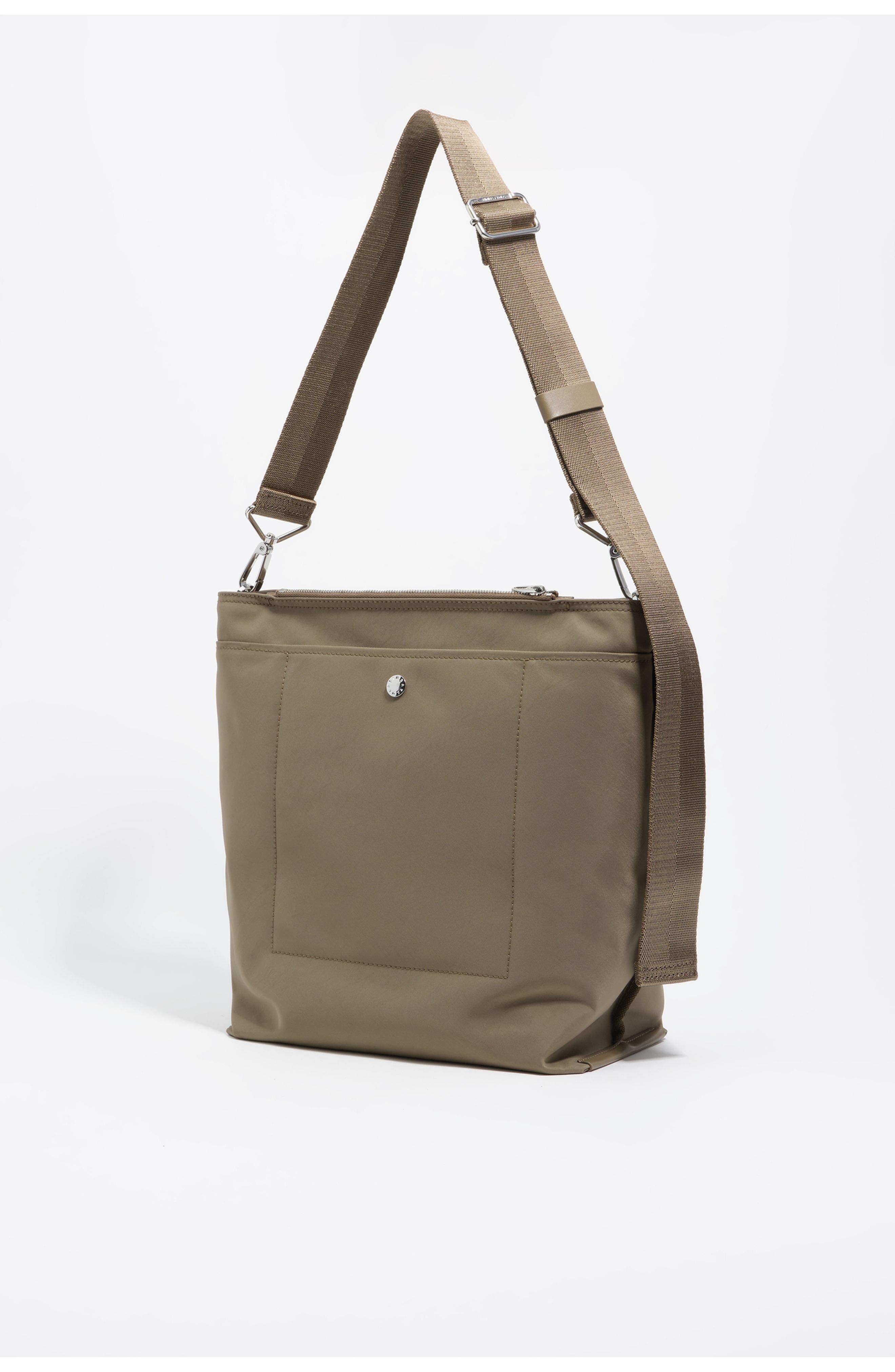 Large Nylon Carlino Bag, Alternate, color, TAUPE