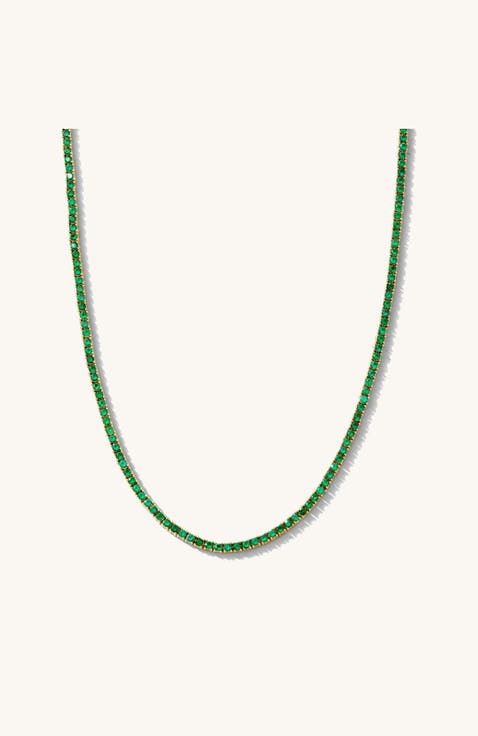 Emerald Everyday Tennis Necklace