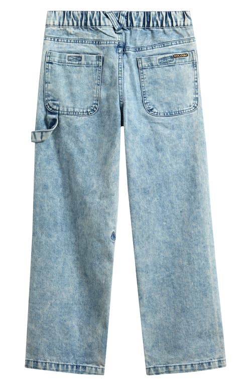 Volcom Baby Krafter Straight Leg Jeans In Ice Blue