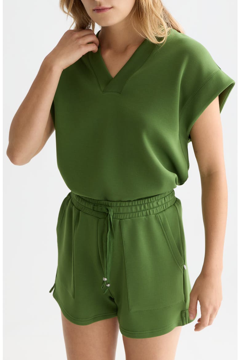 Short Sleeve Sweater, Alternate, color, GARDEN GREEN