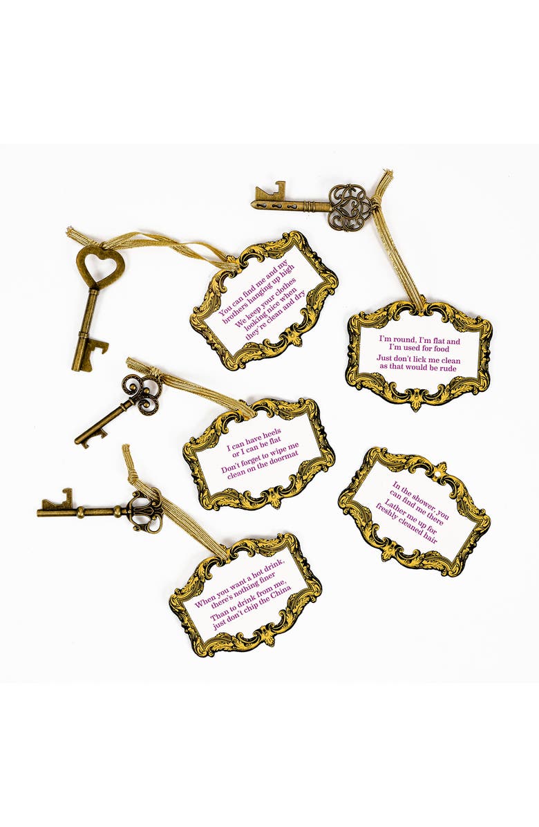 Professor Puzzle White Rabbit's Scavenger Hunt Wonderland Game Riddles Keys 6+, Alternate, color, Multicolored