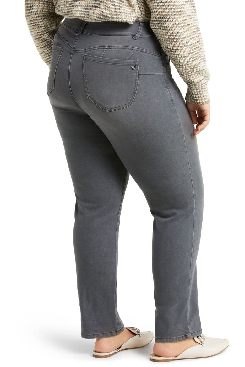 'Ab'solution Straight Leg Jeans (Nordstrom Exclusive), Alternate, color, GREY