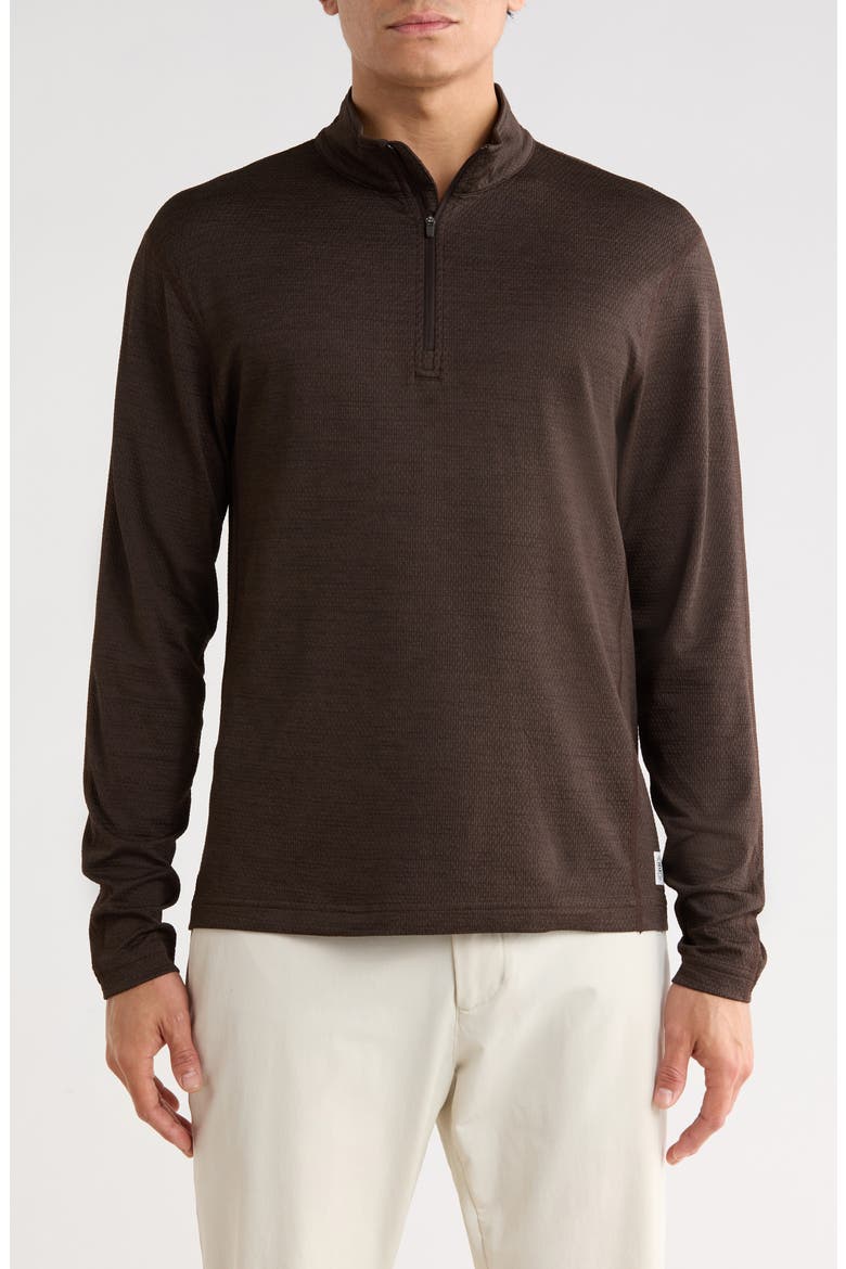 Solotex® Mesh Tiebreak Performance Polo, Main, color, COFFEE