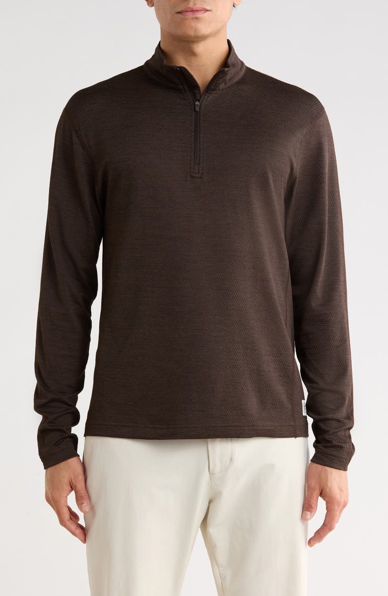 Reigning Champ Solotex<sup>®</sup> Mesh Tiebreak Performance Polo, Main, color, Coffee
