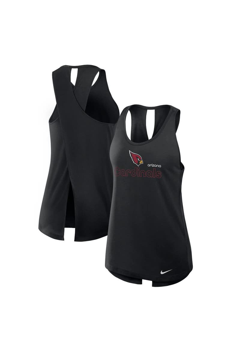 Women's Nike Black Arizona Cardinals  Crossback Performance Tank Top, Main, color, Black