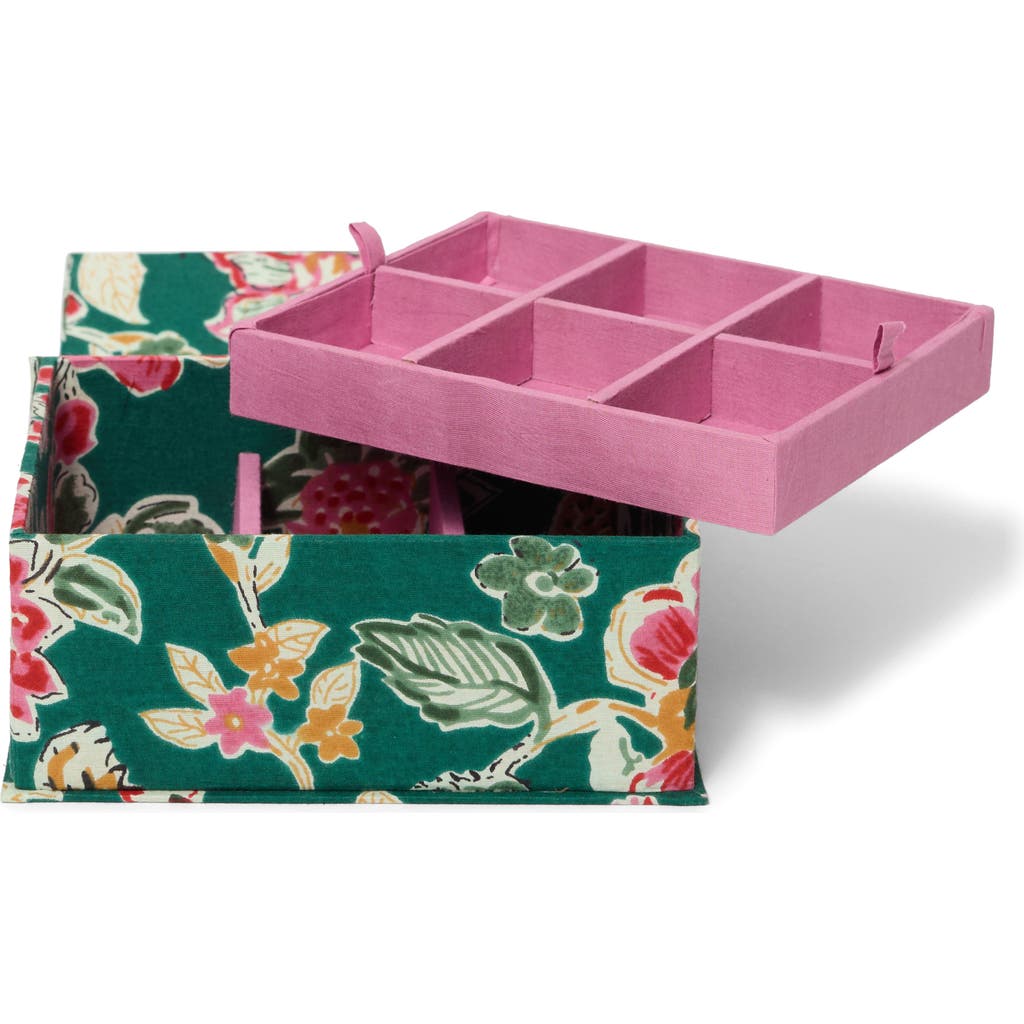 Chan Luu Floral Jewelry Box with Removable Tray in Forest  product