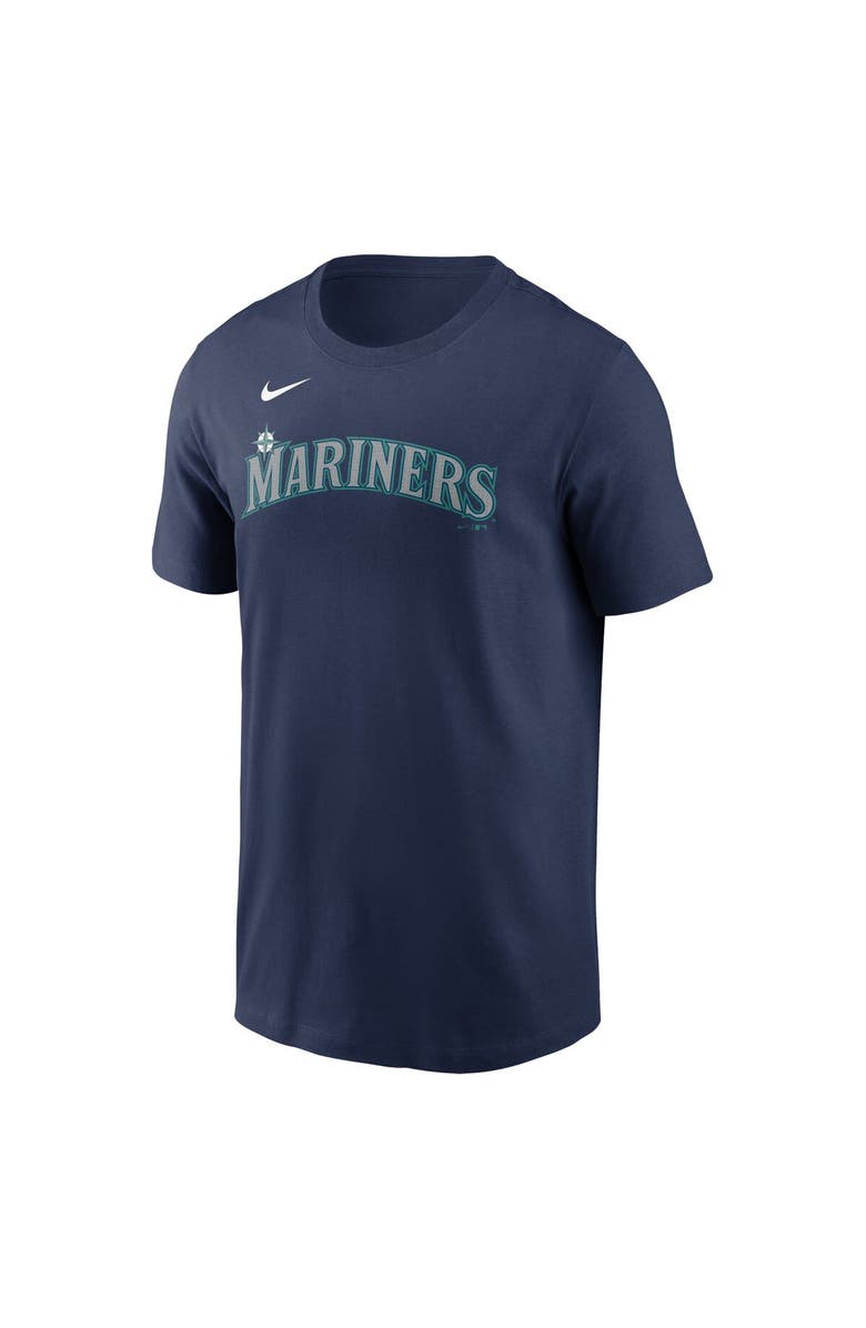 Nike Men's Nike Navy Seattle Mariners Fuse Wordmark T-Shirt, Alternate, color, Navy