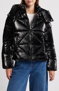Sam Edelman Shiny Crop Puffer Jacket