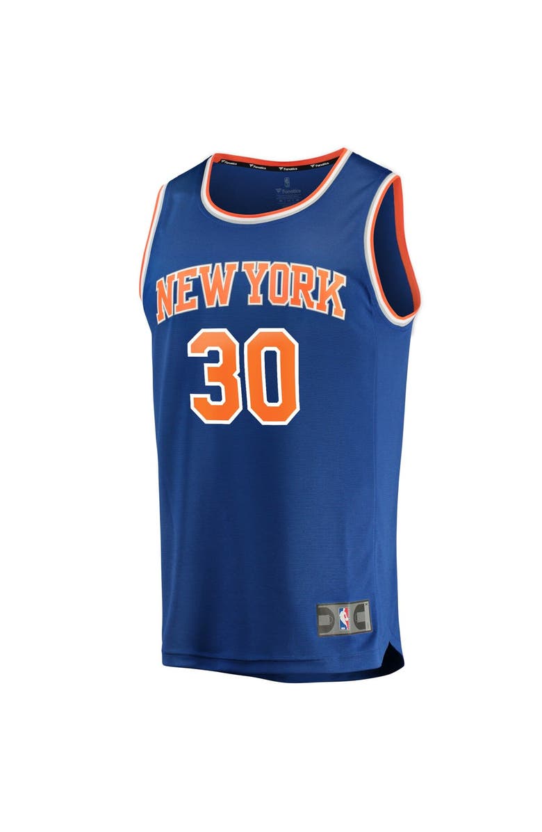 FANATICS Men's Fanatics Branded Julius Randle Blue New York Knicks Fast Break Player Replica Jersey - Icon Edition, Alternate, color, 