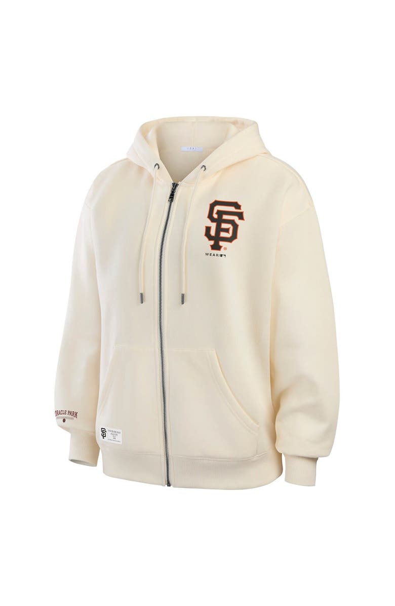 WEAR by Erin Andrews Women's WEAR by Erin Andrews Cream San Francisco Giants Full-Zip Hoodie, Alternate, color, Cream