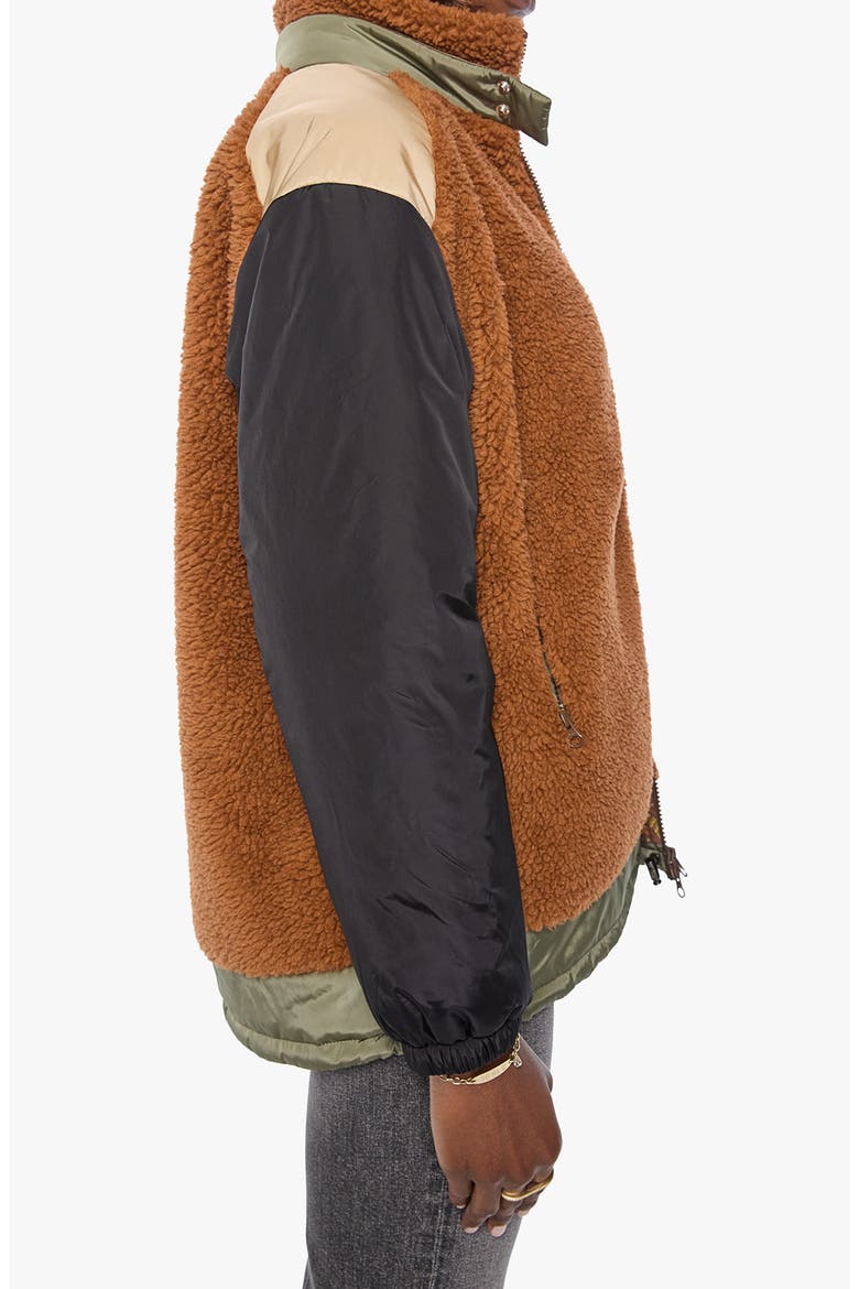 The Teddy Zip High Pile Fleece Jacket, Alternate, color, CARAMEL CAFE