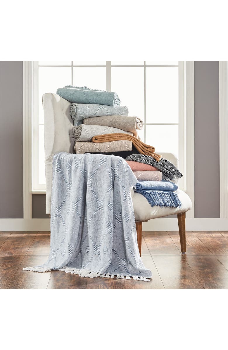 Modern Threads 2-Pack 50" x 60" Throw Blanket - Ashley Blue, Alternate, color,