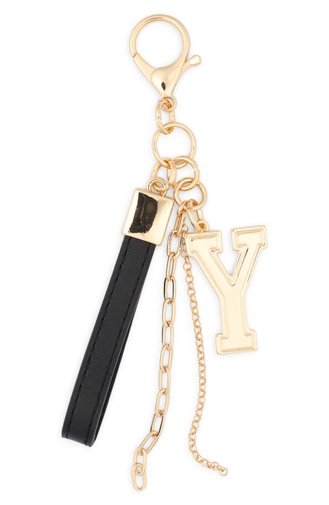 Varsity Initial Bag Charm