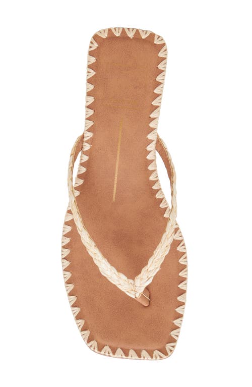 Dolce Vita Barty Flip Flop In Light Natural Raffia