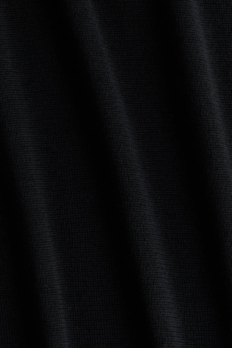 Fine-Knit Mock Turtleneck Dress, Alternate, color, Black
