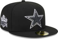 New Era Men's New Era Black Dallas Cowboys Main Patch 59FIFTY Fitted Hat