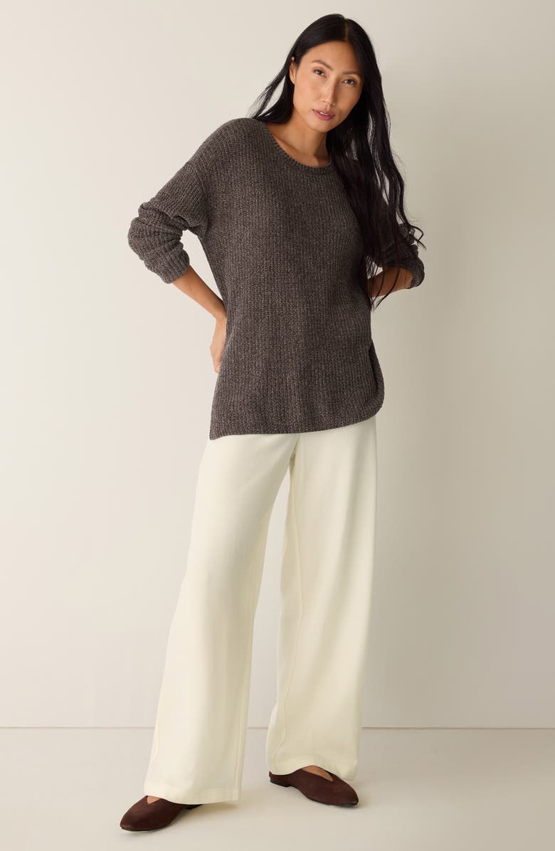 Eileen Fisher Chenille Rib Sweater, Alternate, color, Rye