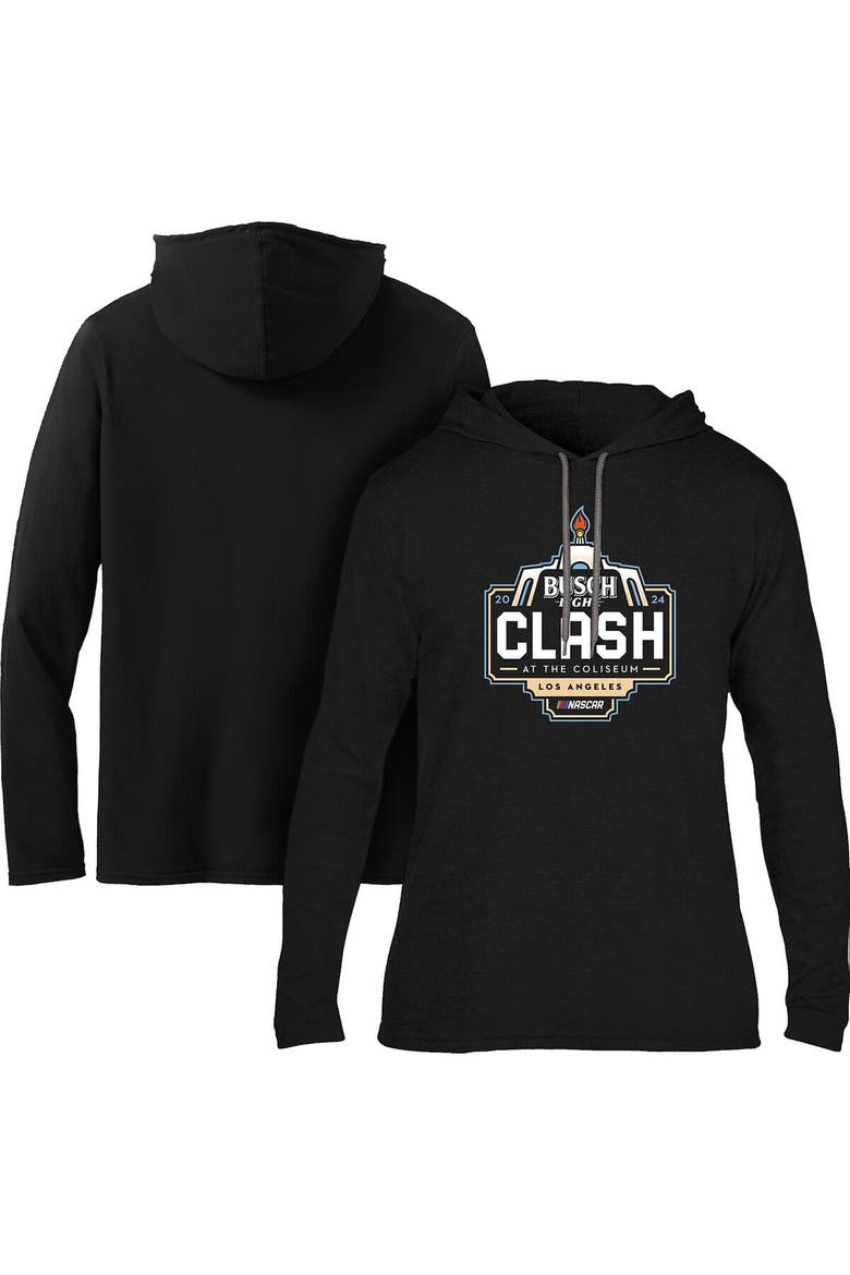 Men's Checkered Flag Sports  Black 2024 Clash at the Coliseum Pullover Hoodie, Main, color, Black