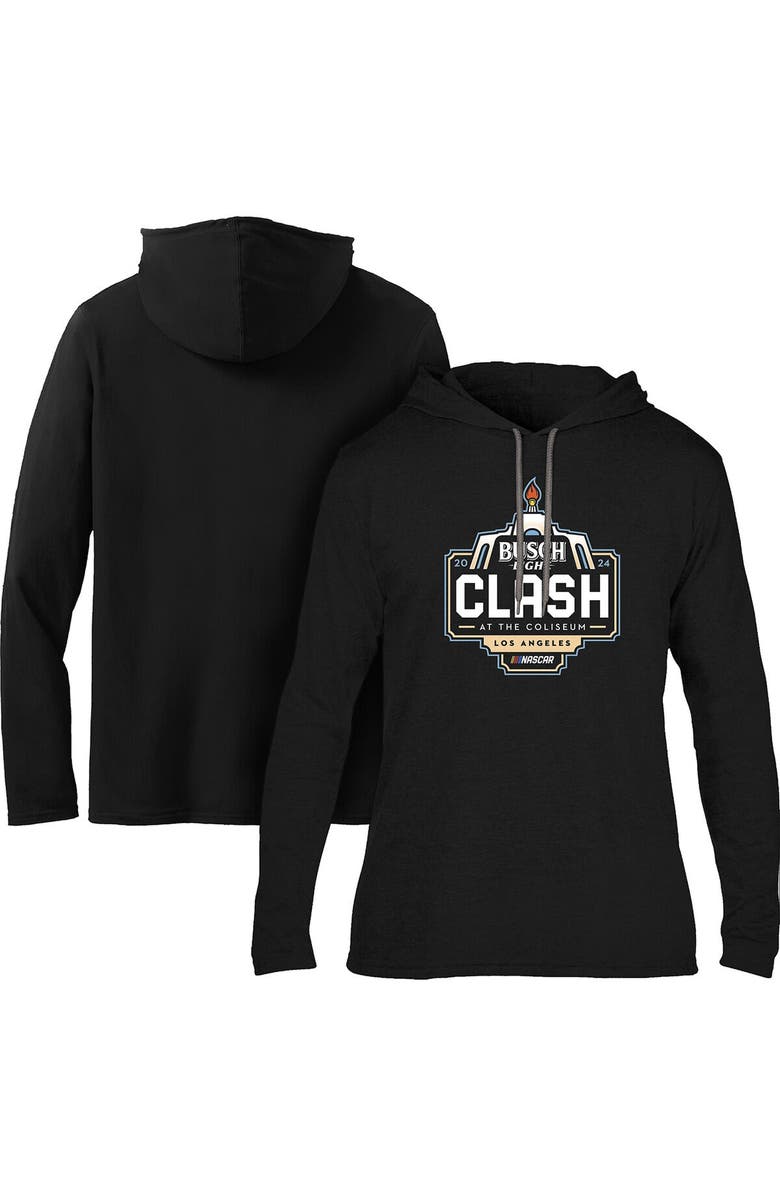 CHECKERED FLAG Men's Checkered Flag Sports Black 2024 Clash at the Coliseum Pullover Hoodie, Main, color,