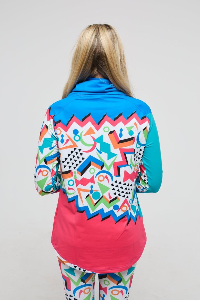 High Neck Baselayer Top - Nuts Cracker Women's, Alternate, color, multi-colour